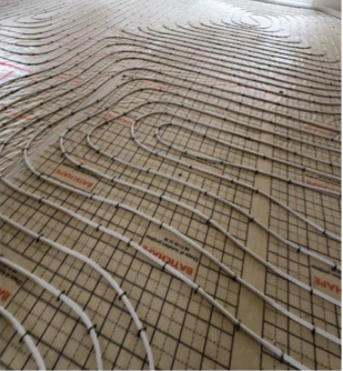 Installation de planchers chauffants